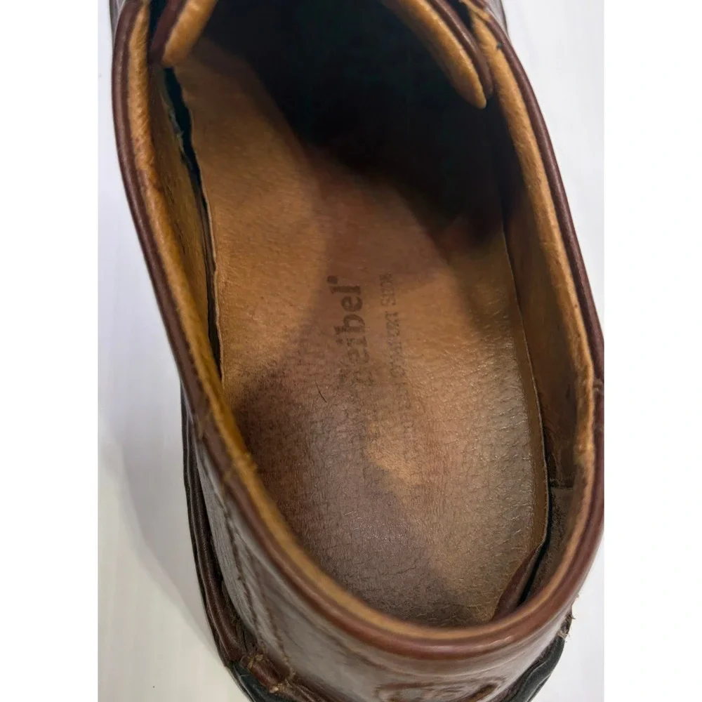 Josef Seibel Mens Brown Leather Bicycle Toe Derby Comfort Shoes EU 44 Hungary